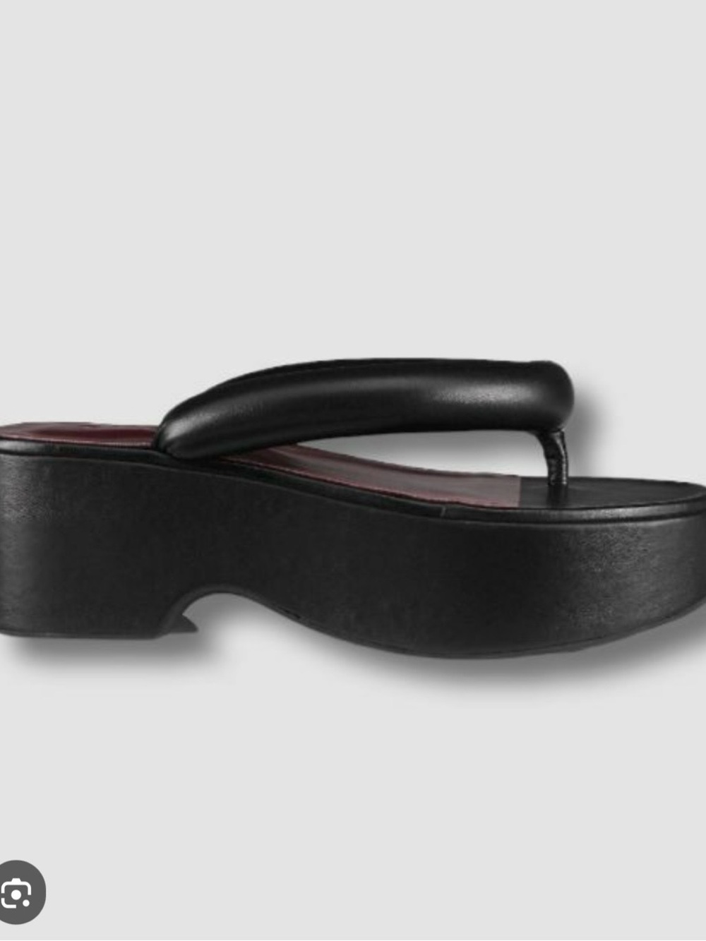 Staud Black Flip-Flop Sandals